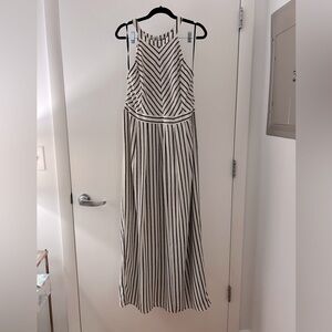 Ann Taylor- Navy and White Rope Pattern Dress- 12P